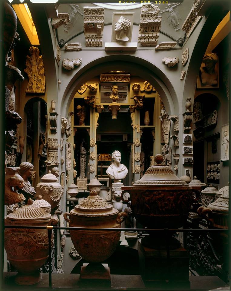 Sir John Soane's House, London (collection of old things to make new thing)
