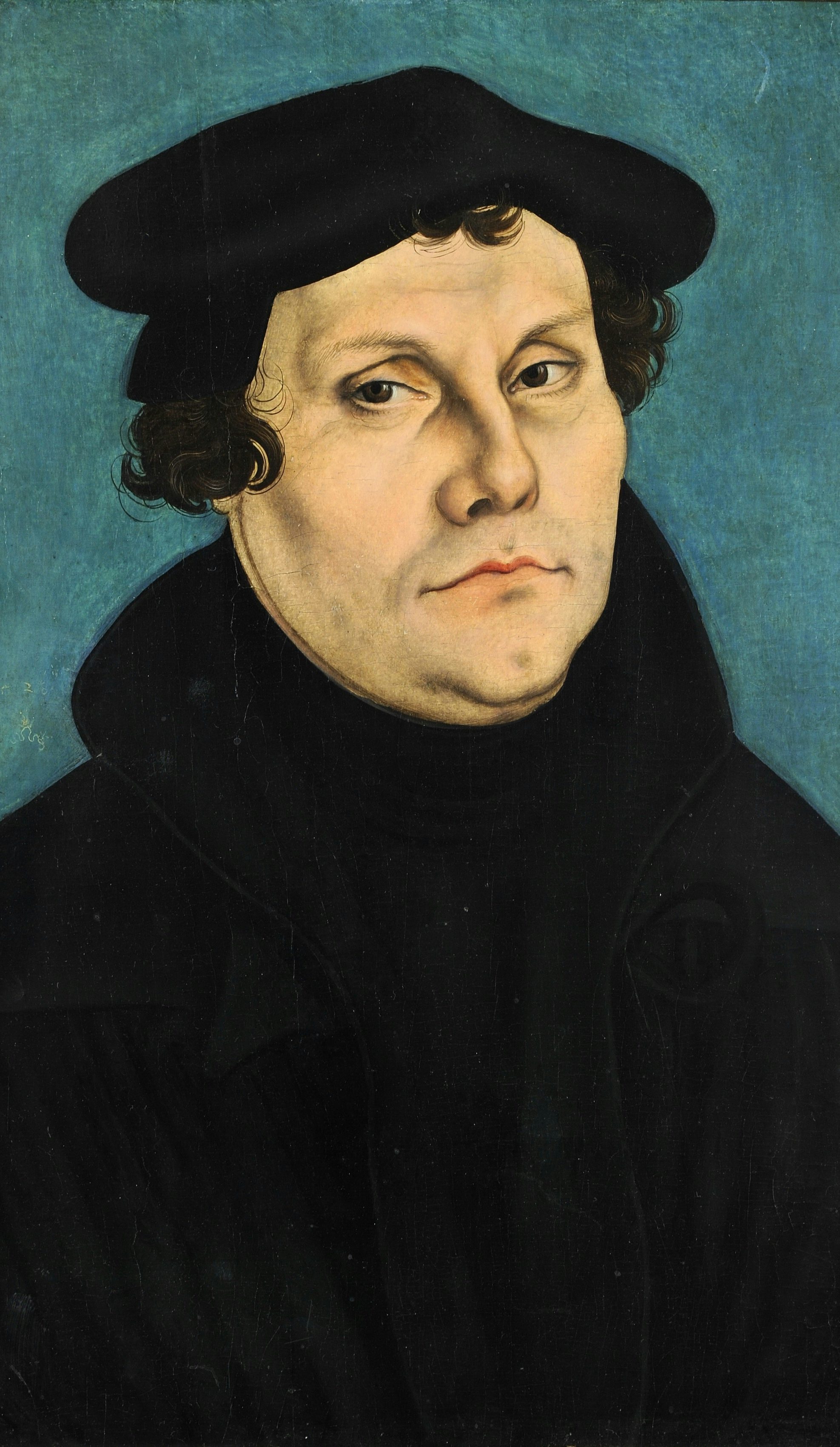Portrait of Martin Luther, Lucas Cranach the Elder, 1529, Collection of the Uffizi