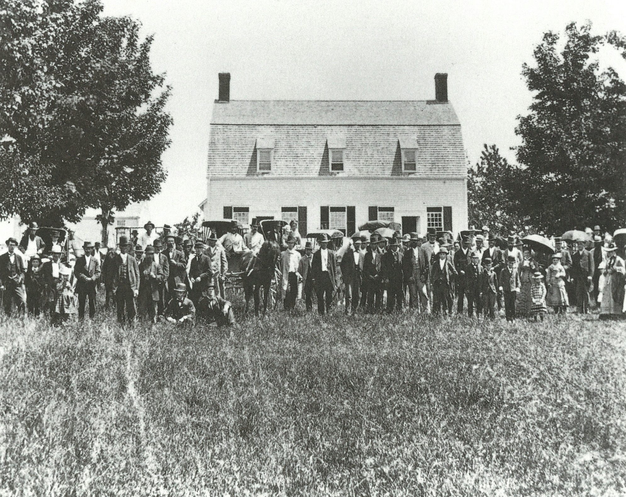 The Congregation of Strangers After Leaving the Church, June 30th 1878, Kimball Studio of Concord, NH.